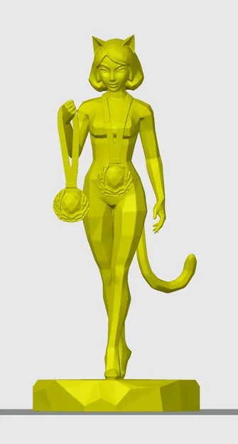 Cô nàng mèo Low-poly số 3 - Nhà vô địch - Image 1