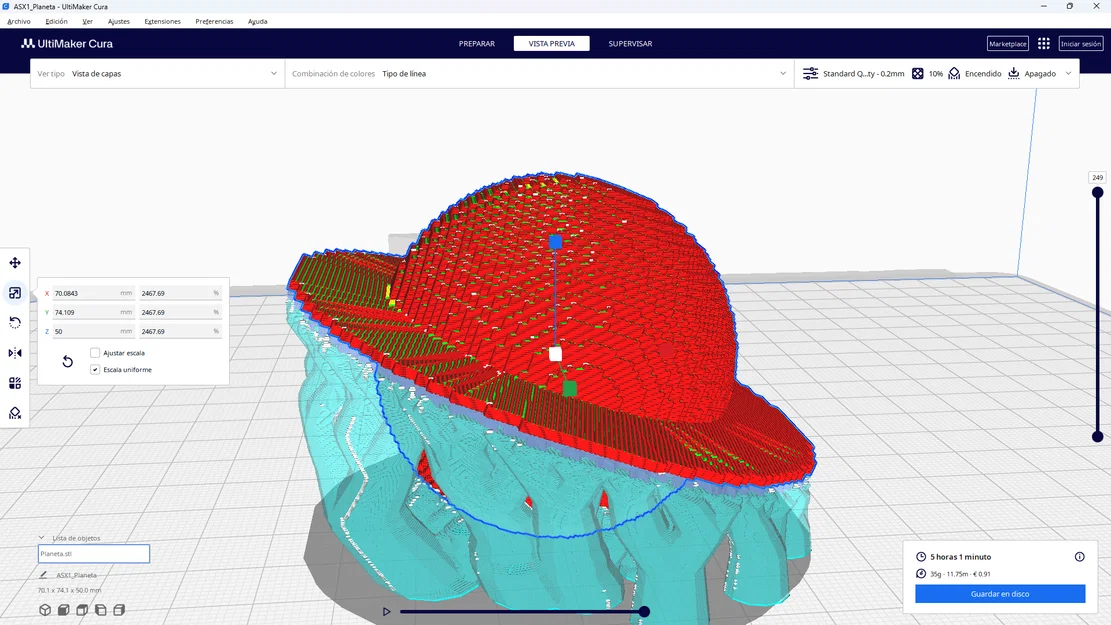 Mô hình hành tinh Sao Thổ phong cách Pixel 3D ấn tượng - Image 2