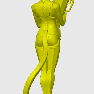 Mô hình Low-poly catgirl 4