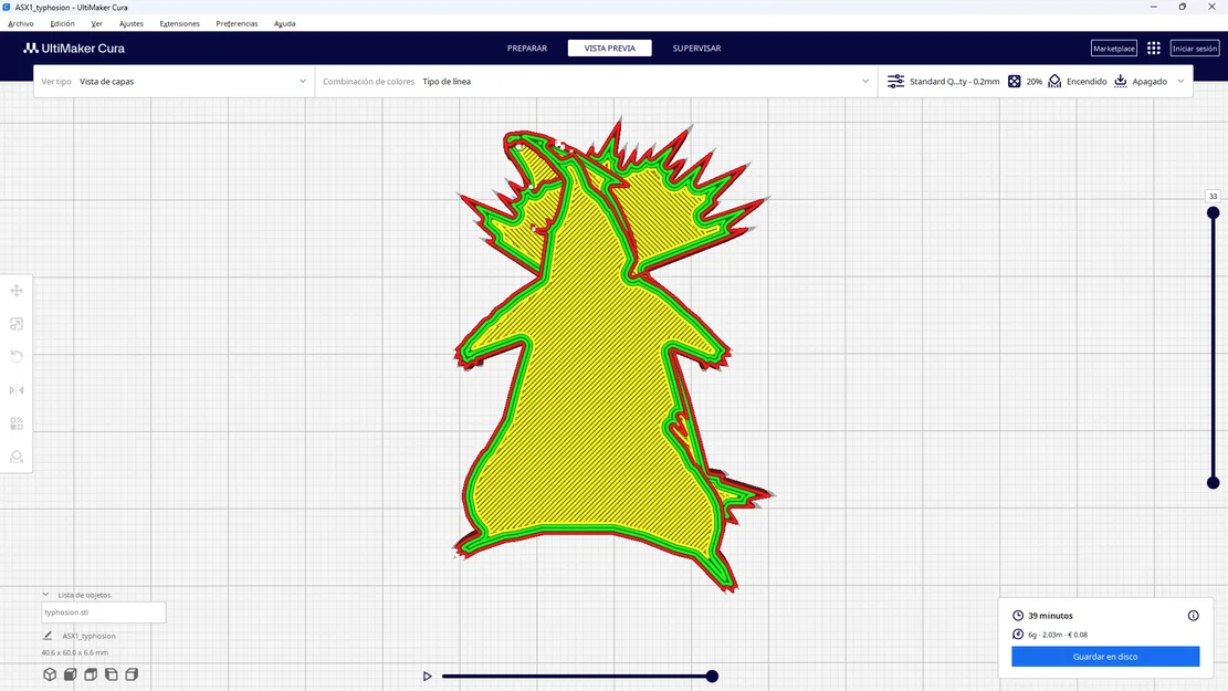 Mô hình 3D Pokémon Typhlosion trang trí in từ nhựa đa sắc - Image 2