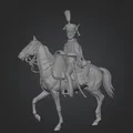 Mô hình 3D Kỵ binh Cận vệ Hoàng gia năm 1813 cực kỳ chi tiết - Thumbnail 1
