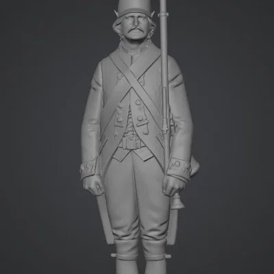Mô hình 3D Binh sĩ Moscow Grenadier Regiment (Rosenberg) chi tiết