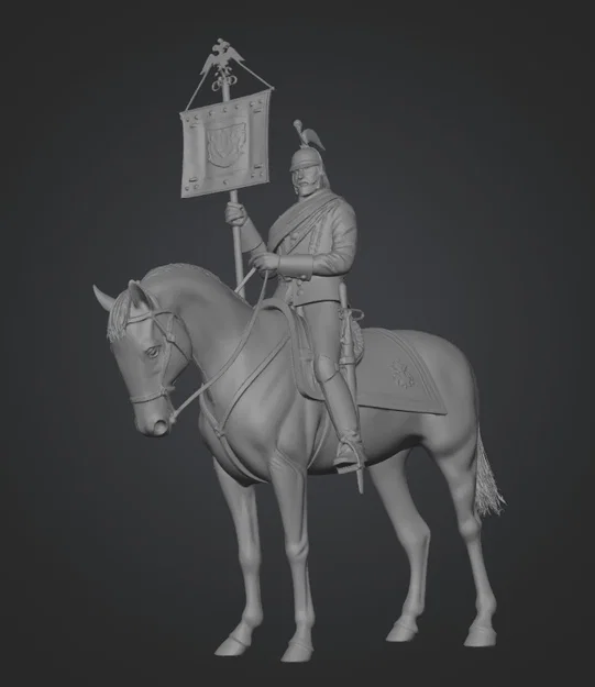 Mô hình in 3D Kỵ binh Gatchina Life Guards chi tiết - Image 1