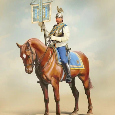 Mô hình in 3D Kỵ binh Gatchina Life Guards chi tiết
