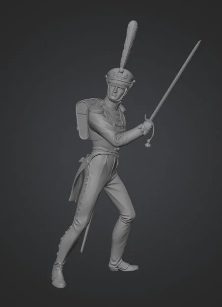 Mô hình 3D sĩ quan Cận vệ Izmaylovsky (Life Guards Izmaylovsky) - Image 1