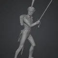 Mô hình 3D sĩ quan Cận vệ Izmaylovsky (Life Guards Izmaylovsky) - Thumbnail 1