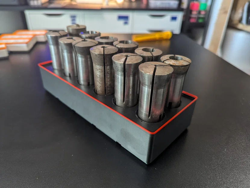 Khay đựng collet 4C chuẩn Gridfinity 2x5 - Giải pháp lưu trữ cơ khí - Image 1