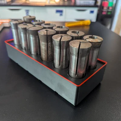 Khay đựng collet 4C chuẩn Gridfinity 2x5 - Giải pháp lưu trữ cơ khí