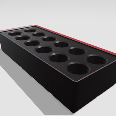 Khay đựng collet 4C chuẩn Gridfinity 2x5 - Giải pháp lưu trữ cơ khí