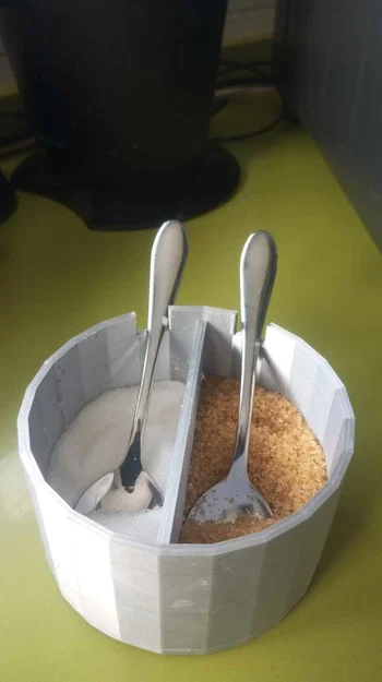 Hũ đựng đường 2 ngăn tiện lợi cho bàn trà và nhà bếp - Image 1