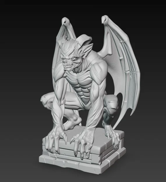 Mô hình tượng Gargoyle trang trí 3D ấn tượng - Image 1