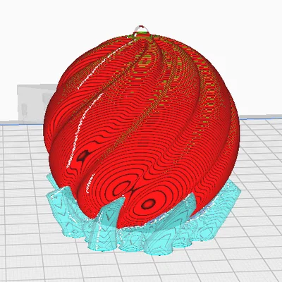 Mô hình quả cầu trang trí Giáng sinh in 3D đẹp mắt