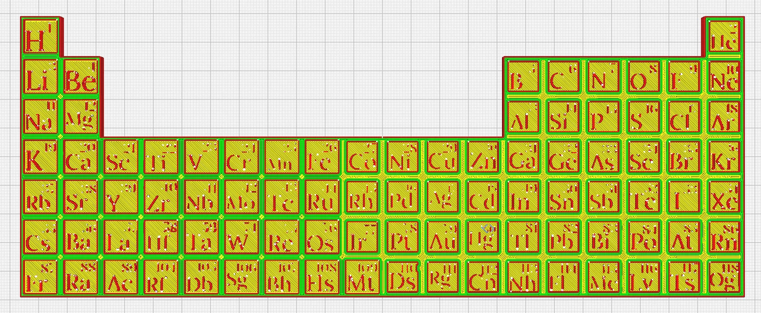 Mô hình Bảng tuần hoàn các nguyên tố hóa học in 3D cực chi tiết - Image 2