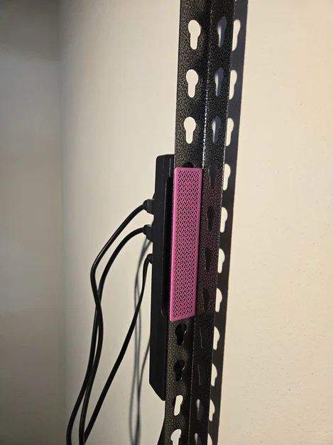 Bộ chuyển đổi gắn ổ cắm điện lên thanh ray kệ 3D - Image 2