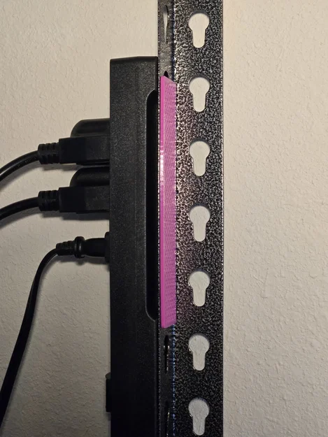 Bộ chuyển đổi gắn ổ cắm điện lên thanh ray kệ 3D - Image 3