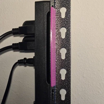 Bộ chuyển đổi gắn ổ cắm điện lên thanh ray kệ 3D