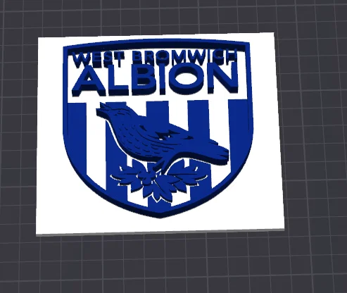 Mô hình logo câu lạc bộ West Bromwich Albion (WBA) in 3D - Image 1