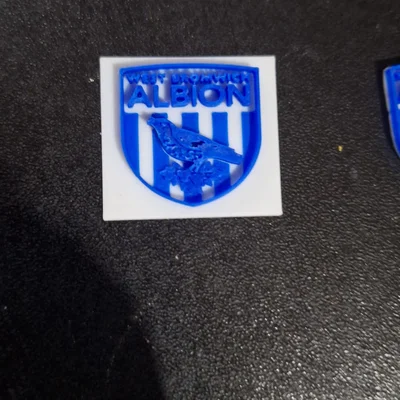 Mô hình logo câu lạc bộ West Bromwich Albion (WBA) in 3D