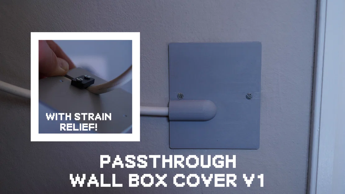 Nắp che hộp âm tường V1 [Có kẹp giữ dây] - Image 1