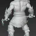 Mô hình chiến binh Ork cầm rìu (Ork Warrior with Axe 7) in 3D - Thumbnail 3