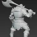 Mô hình Chiến binh Orc cầm Rìu cực chất cho in 3D - Thumbnail 3