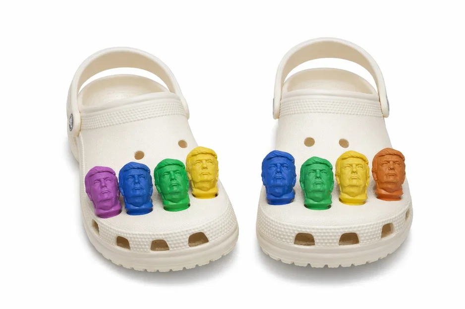 Mẫu phụ kiện trang trí dép Crocs hình Trump độc đáo cho máy in 3D - Image 1