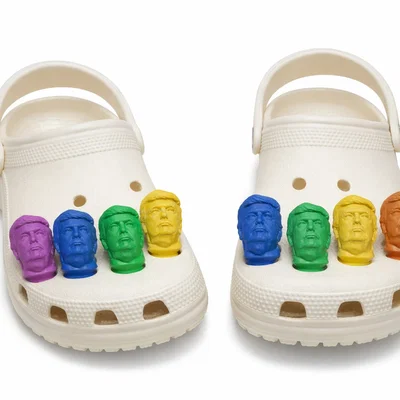 Mẫu phụ kiện trang trí dép Crocs hình Trump độc đáo cho máy in 3D