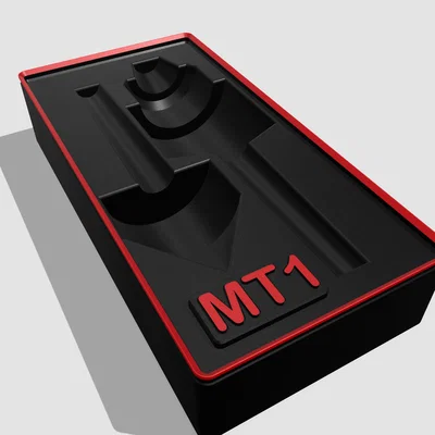 Khay lưu trữ Gridfinity cho đầu kẹp mũi khoan Jacobs và MT1