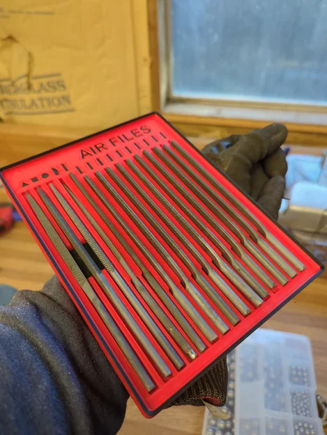 Khay đựng dũa hơi (air file) chuẩn Gridfinity - Image 1