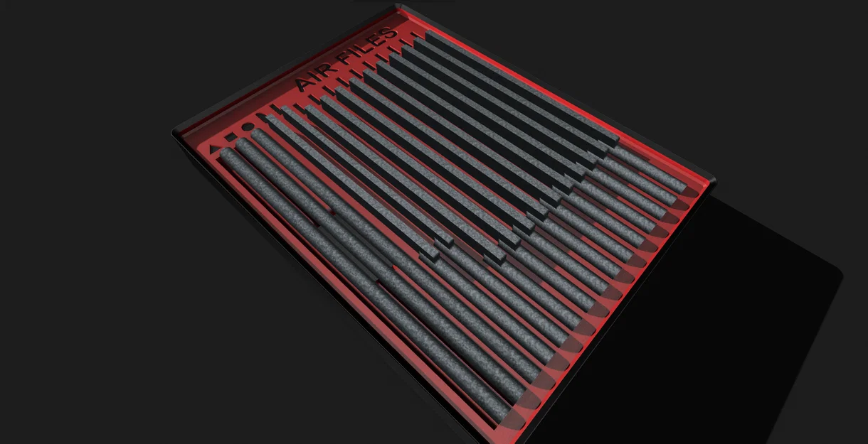 Khay đựng dũa hơi (air file) chuẩn Gridfinity - Image 2