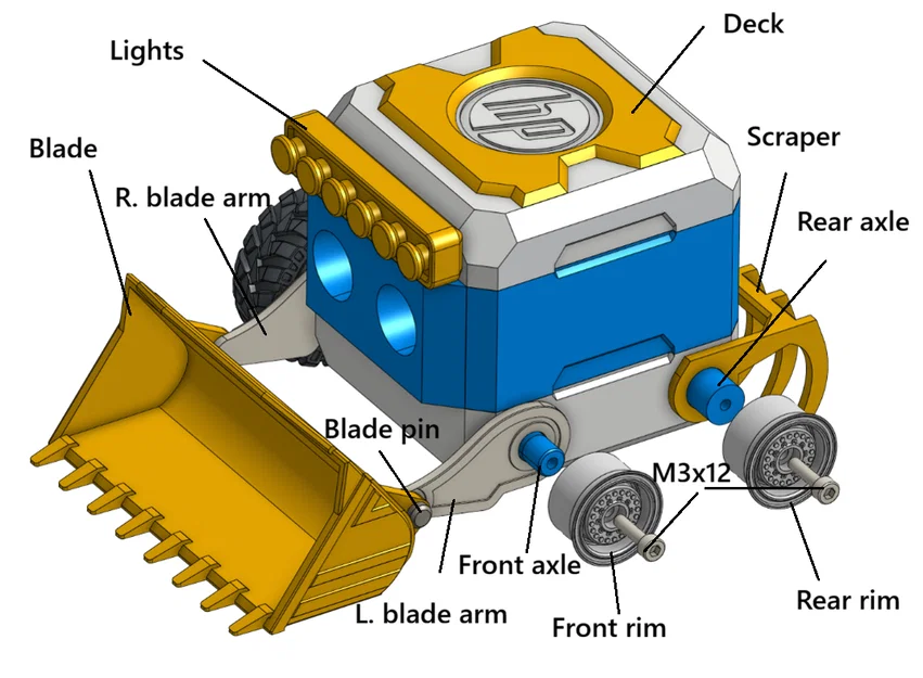 Robot ủi đất HP Otto (HP Robot Otto Wheel Dozer) - Image 11
