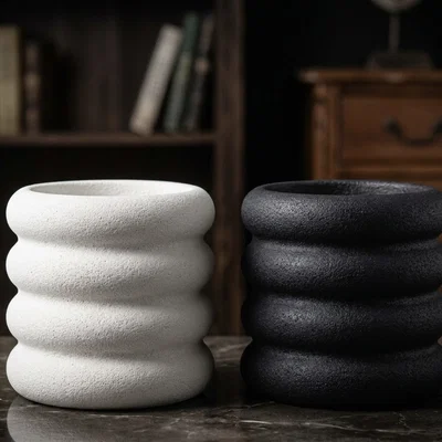 Mẫu in 3D Vase và khay đựng đồ phong cách Bubble Wave sang trọng