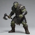 Mô hình chiến binh Ork cầm rìu 3D ấn tượng - Tỉ lệ 1:24 - Thumbnail 1