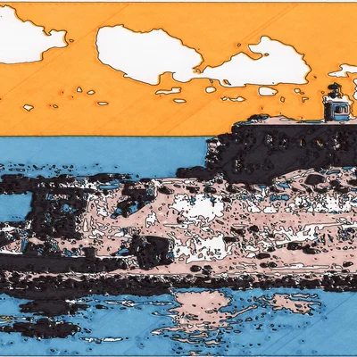 Tác phẩm vẽ tranh bằng máy in 3D: Castillo San Felipe del Morro