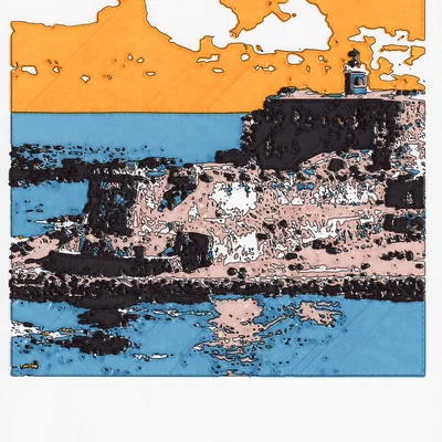 Tác phẩm vẽ tranh bằng máy in 3D: Castillo San Felipe del Morro