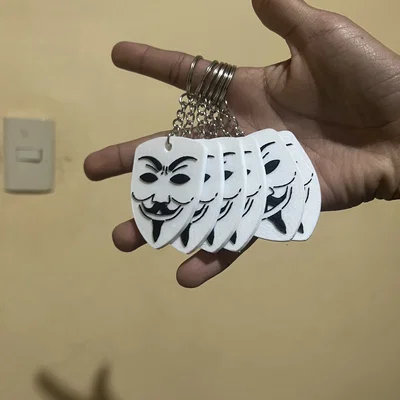 Móc khóa mặt nạ Anonymous in 3D cực chất và cá tính