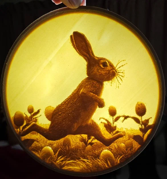 Lithophane Chú Thỏ Phục Sinh - Image 1