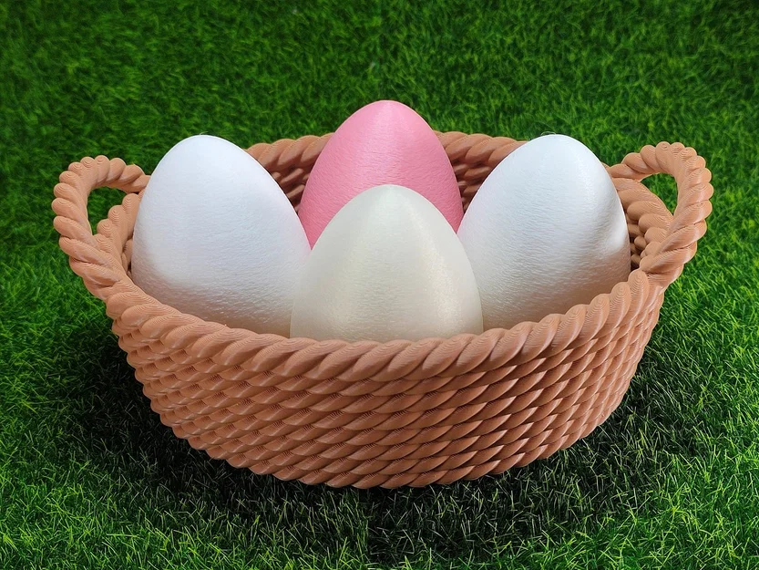Mẫu giỏ đựng trứng Phục sinh (Easter Egg Basket) in 3D đẹp mắt - Image 2