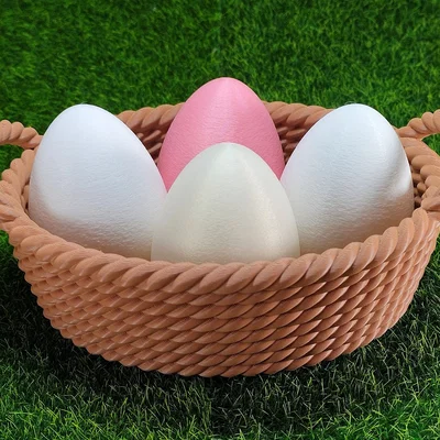 Mẫu giỏ đựng trứng Phục sinh (Easter Egg Basket) in 3D đẹp mắt