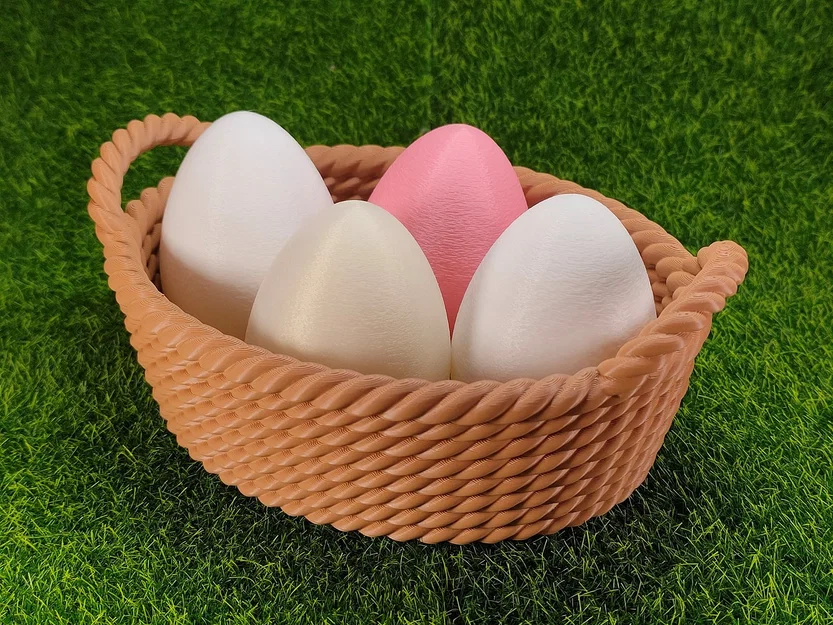 Mẫu giỏ đựng trứng Phục sinh (Easter Egg Basket) in 3D đẹp mắt - Image 4