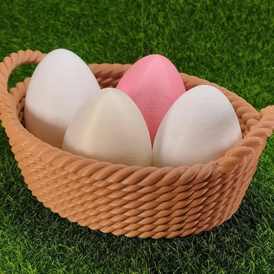 Mẫu giỏ đựng trứng Phục sinh (Easter Egg Basket) in 3D đẹp mắt