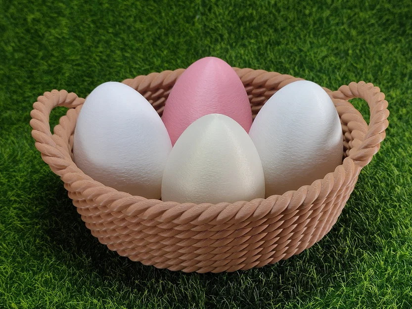 Mẫu giỏ đựng trứng Phục sinh (Easter Egg Basket) in 3D đẹp mắt - Image 7