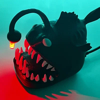 Mô hình/Đèn cá vảy chân (Angler fish) - Bộ sưu tập Aquatic Life/Halloween