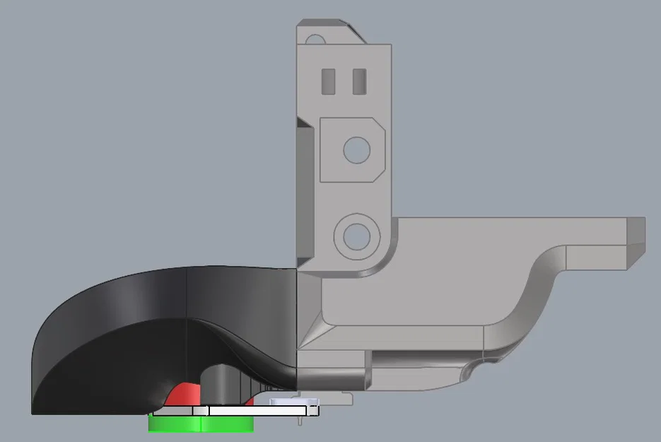 Ngàm gắn quạt và ống dẫn khí cho Rat Rig Toolhead 1.0 hỗ trợ Beacon Probe - Image 1