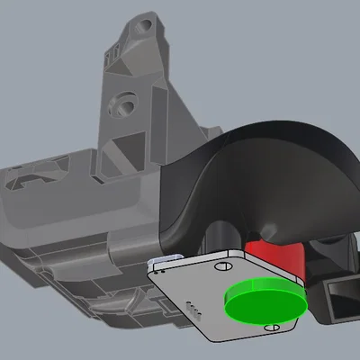 Ngàm gắn quạt và ống dẫn khí cho Rat Rig Toolhead 1.0 hỗ trợ Beacon Probe