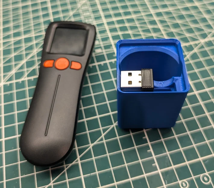 Khay 3D Gridfinity cho máy quét mã vạch KR-A9 kèm ngăn cất USB - Image 1