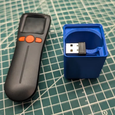 Khay 3D Gridfinity cho máy quét mã vạch KR-A9 kèm ngăn cất USB