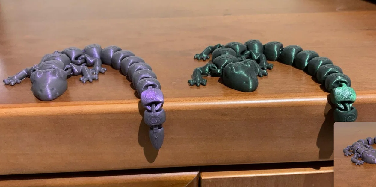 Thằn lằn linh hoạt Flexi Lizard - Mô hình in 3D đáng yêu - Image 2