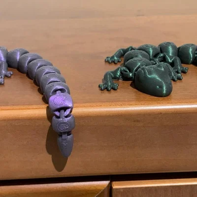 Thằn lằn linh hoạt Flexi Lizard - Mô hình in 3D đáng yêu