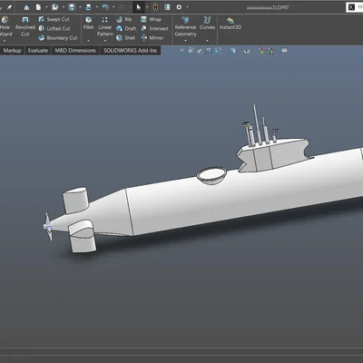 Mô hình tàu ngầm (Submarine) in 3D đẹp mắt cho người sưu tầm